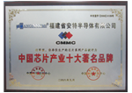 2008年被评为“中国芯片产业十大著名品牌”